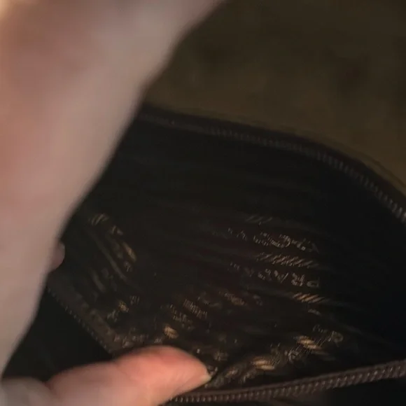 Prada Brown and Green Suede Women's Bag - Picture 8 of 10